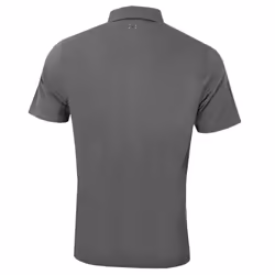 Under Armour Mens CC Scramble Charged Cotton Stretch Golf Polo Shirt - S, Pitch Gray