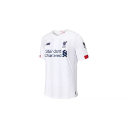 New Balance Liverpool FC Away SS Jersey No EPL Patch T-shirt V-neck neckline Short sleeve Polyester