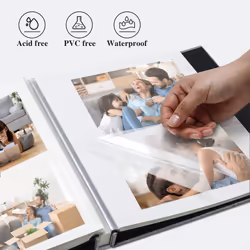 Vienrose Large Photo Album Self Adhesive for 4x6 5x7 8x10 Pictures Scr