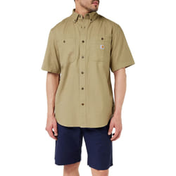 Carhartt mens Rugged Flex Rigby Short Sleeve (Big & Tall) Work Utility