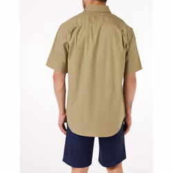 Carhartt Men's Rugged Flex Rigby Short Sleeve Work Shirt  Dark Khaki
