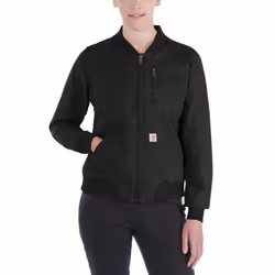 Carhartt womens Crawford Bomber Jacket Work Utility Outerwear Black