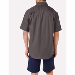 Carhartt Men's Rugged Flex Rigby Short Sleeve Work Shirt  Gravel  2X-L