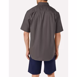 Carhartt Men's Rugged Flex Rigby Short Sleeve Work Shirt  Gravel  X-La