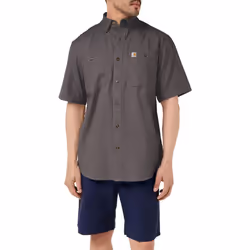 Carhartt mens Rugged Flex Rigby Short Sleeve (Big & Tall) Work Utility