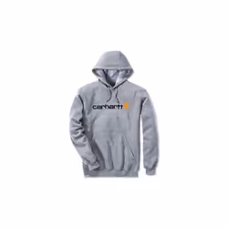 Carhartt Signature Logo Hoodie Heather Grey - XL