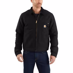 Carhartt mens Duck Detroit Jacket (Big & Tall) Work Utility Outerwear Black X-Large Big Tall US