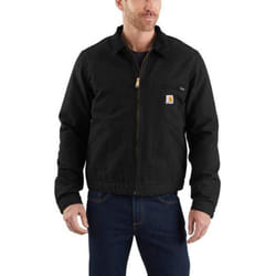 Carhartt mens Duck Detroit Jacket (Big & Tall) Work Utility Outerwear  Black  X-Large Big Tall US