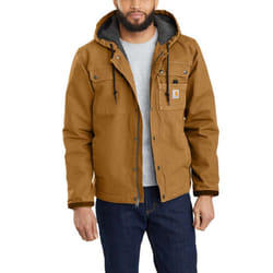 ) Carhartt Mens Bartlett Sherpa Lined Cotton Work Jacket - Carhartt Brown, L - Chest 42-44" (107-112cm