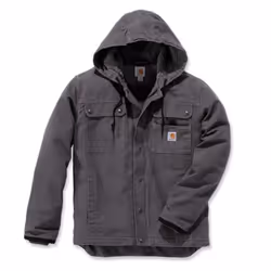 ) Carhartt Mens Bartlett Sherpa Lined Cotton Work Jacket - Carhartt Brown, L - Chest 42-44" (107-112cm