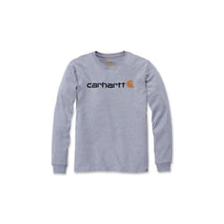 Carhartt Long Sleeves T-Shirt Core Logo Heather Grey - XXL