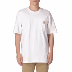 CarharttmensLoose Fit Heavyweight Short-Sleeve Pocket T-ShirtWhite4X-L