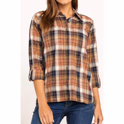 Carhartt Women's Fairview Plaid Shirt  Brown  Extra Small
