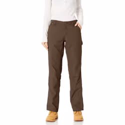 carhartt Womens Rugged Flex Loose Fit canvas Work Pant  Dark Brown  24
