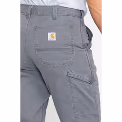 Carhartt mens Rugged Flex Rigby Dungaree Work Utility Pants  Gravel  3