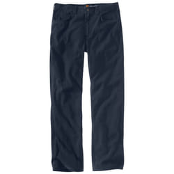 Carhartt mens Rugged Flex Rigby Five Pocket Work Utility Pants  Navy  32W x 36L US