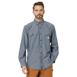 Carhartt Men's Loose Fit Midweight Chambray Long-Sleeve Shirt (Big & T