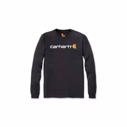 Carhartt Core Logo Long Sleeves T-Shirt Carbon Heather - XL