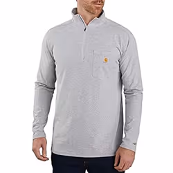 Carhartt Men's Force Relaxed Fit Long Sleeve Quarter Zip Pocket T-Shir