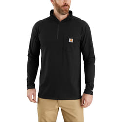 Carhartt Men's Force Relaxed Fit Long Sleeve Quarter Zip Pocket T-Shir