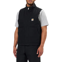 Carhartt Men's Sherpa Lined Mock-Neck Vest  Black  Large