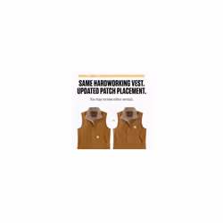 Carhartt Men's Sherpa Lined Mock-Neck Vest  Gravel  Large