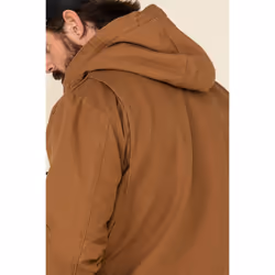 Carhartt Men's Relaxed Fit Washed Duck Sherpa-Lined Jacket  Brown  Large/regular - Additional view 4