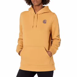 Carhartt Women's Relaxed Fit Midweight Logo Sleeve Graphic Sweatshirt