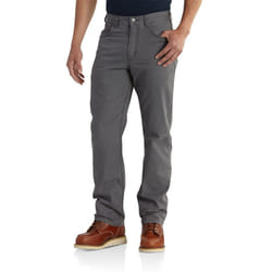 Carhartt mens Rugged Flex Rigby Five Pocket Big & Tall Work Utility Pants  Gravel  52W x 30L US