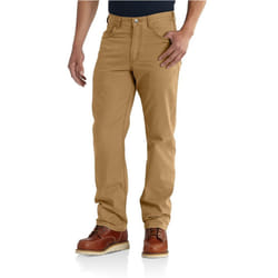 Carhartt mens Rugged Flex Rigby Five Pocket Big & Tall Work Utility Pants  Hickory  52W x 32L US