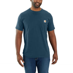Carhartt Men's Force Relaxed Fit Midweight Short-Sleeve Pocket T-Shirt  Light Huron Heather  Medium