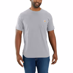 Carhartt Men's Force Relaxed Fit Midweight Short-Sleeve Pocket T-Shirt Heather Grey XX-Large