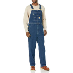 Carhartt Men's Loose Fit Denim Bib Overall  Darkstone  32 x 30