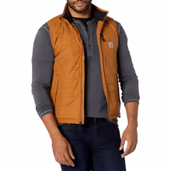 carhartt mens Rain Defender Relaxed Fit Lightweight Insulated Vest  carhartt Brown  Medium US