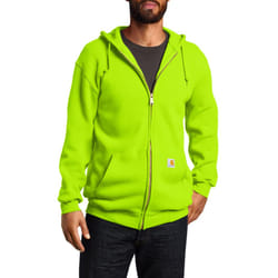Carhartt Men's Loose Fit Midweight Full-Zip Sweatshirt  Brite Lime  Small