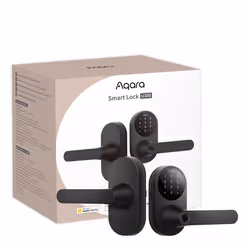 Aqara Smart Lock U300  Fingerprint Keyless Entry Door Lock with Handle  Matter Over Thread with Apple Home Keys  Touchscreen  ...