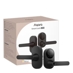 Aqara Smart Lock U300  Fingerprint Keyless Entry Door Lock with Handle  Matter Over Thread with Apple Home Keys  Touchscreen Keypad  Smart Lever Lock