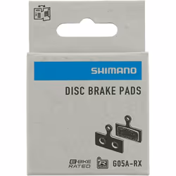 SHIMANO G05A-RX RESIN PADS PAIR WITHOUT FIN WITH SPRING AND SPLIT PIN