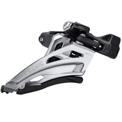 Shimano Deore FD-M4100-M Front Derailleur - 10 Speed  Double  Side Swing  Front Pull  Clamp Band  Silver/Black