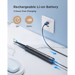 Fairywill E11 Electric Toothbrush & 8 Brush Heads