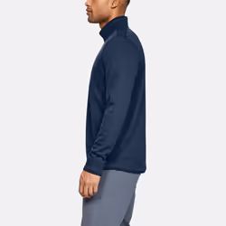 Under Armour Mens Gents Long Sleeve Half Zip Casual Sweater Jumper Top - Academy, S