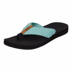 Reef Women's Cushion Threads Flip-Flop  Aqua  10
