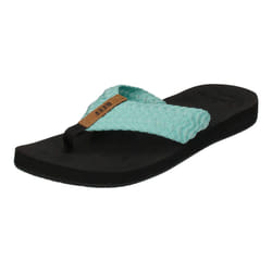 Reef Women's Cushion Threads Flip-Flop  Aqua  10