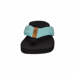 Reef Women's Cushion Threads Flip-Flop  Aqua  10