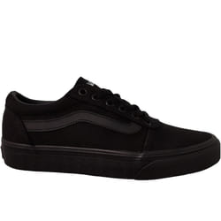 Vans Womens Ward Low Rise Tonal Trainers Sneakers Shoes - Black - 5 UK, Black Canvas