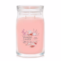 Yankee Candle Pink Sands Scented Signature 20oz Large Jar 2-Wick Candle Over 60 Hours of Burn Time