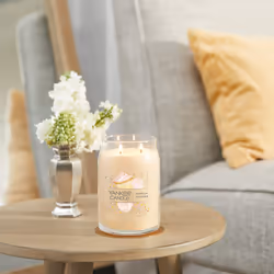 Yankee Candle Vanilla Cupcake Scented  Signature 20oz Large Jar 2-Wick Candle  Over 60 Hours of Burn Time