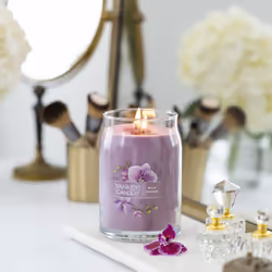 Yankee Candle Wild Orchid Scented  Signature 20oz Large Jar 2-Wick Candle  Over 60 Hours of Burn Time
