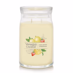 Yankee Candle Iced Berry Lemonade Scented Signature 20oz Large Jar 2-Wick Candle Over 60 Hours of Burn Time