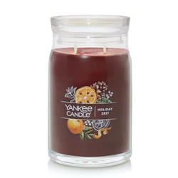 Yankee Candle Holiday Zest Scented  Signature 20oz Large Jar 2-Wick Candle  Over 60 Hours of Burn Time  Christmas | Holiday Candle